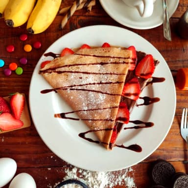 Crepa de Lechera y Fresas naturales