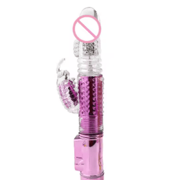 Vibrador Recargable Giratorio Morado