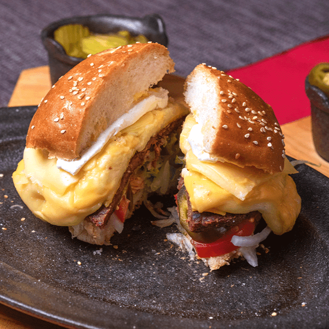 Hamburguesa 4 Quesos
