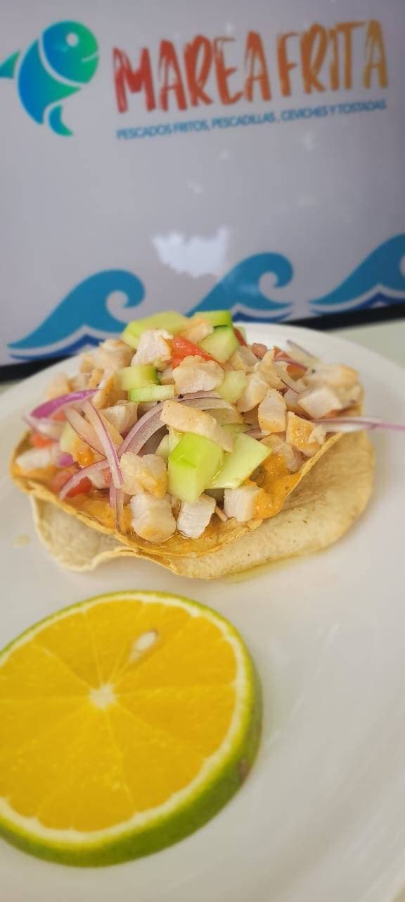 Tostada de Ceviche de Pescado