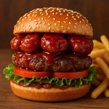 Hamburguesa De Boneless Pollo y Carne De Res