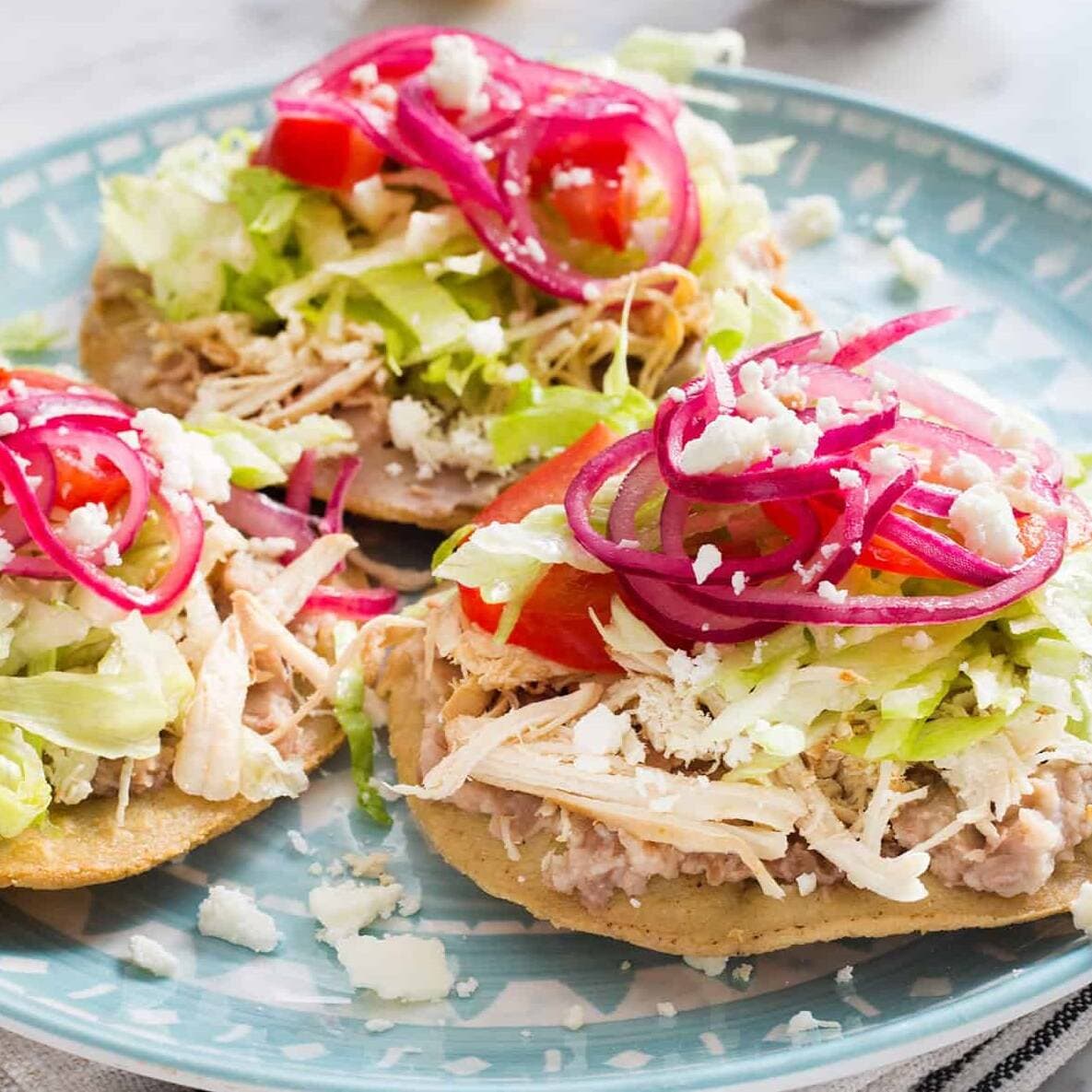 Tostadas De Carne Asada