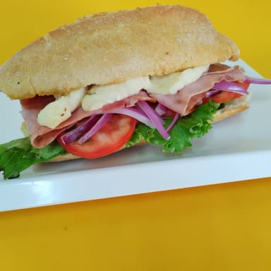 Lonche Jamon con Panela
