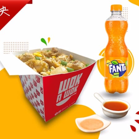 Chaufa de Pollo Box + Gaseosa 500ml