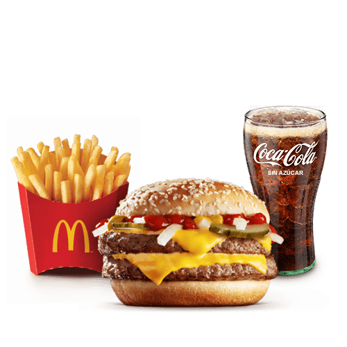McCombo Mediano Doble Cuarto de Libra