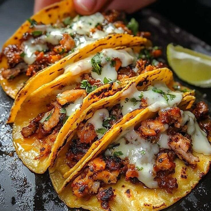 Taco C/queso al Pastor