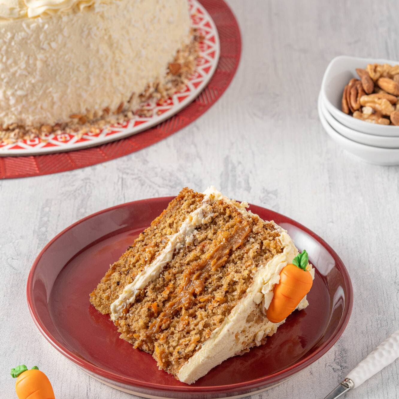 Porción de Carrot Cake