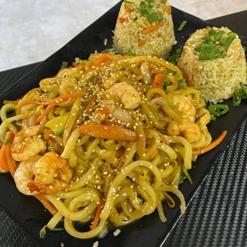 Yakiudon de Camarón