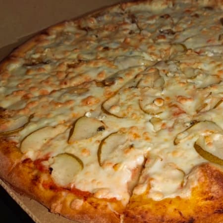 Pera con Queso de Cabra