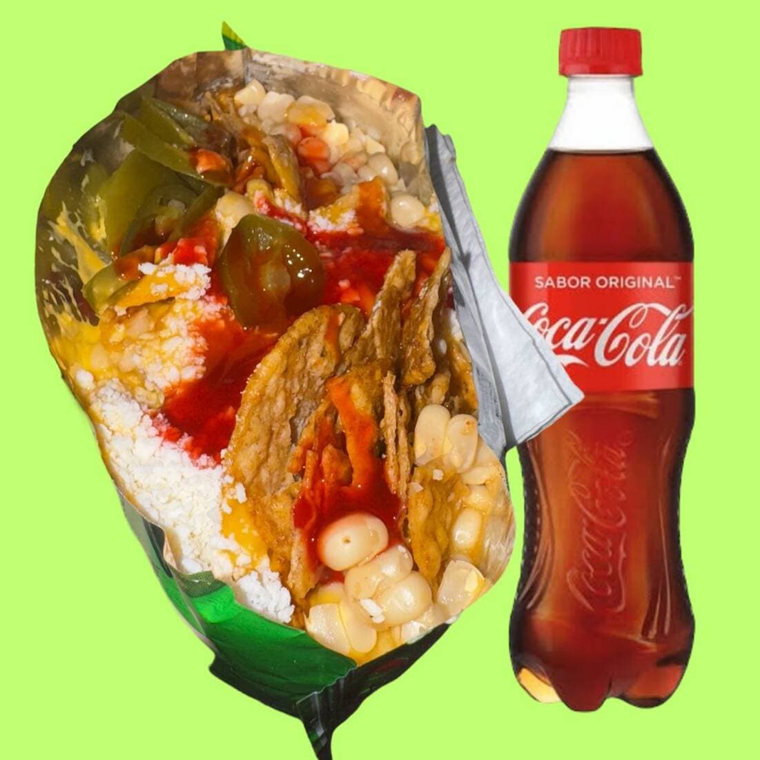 Tostielote y Coca Cola de 600 Ml