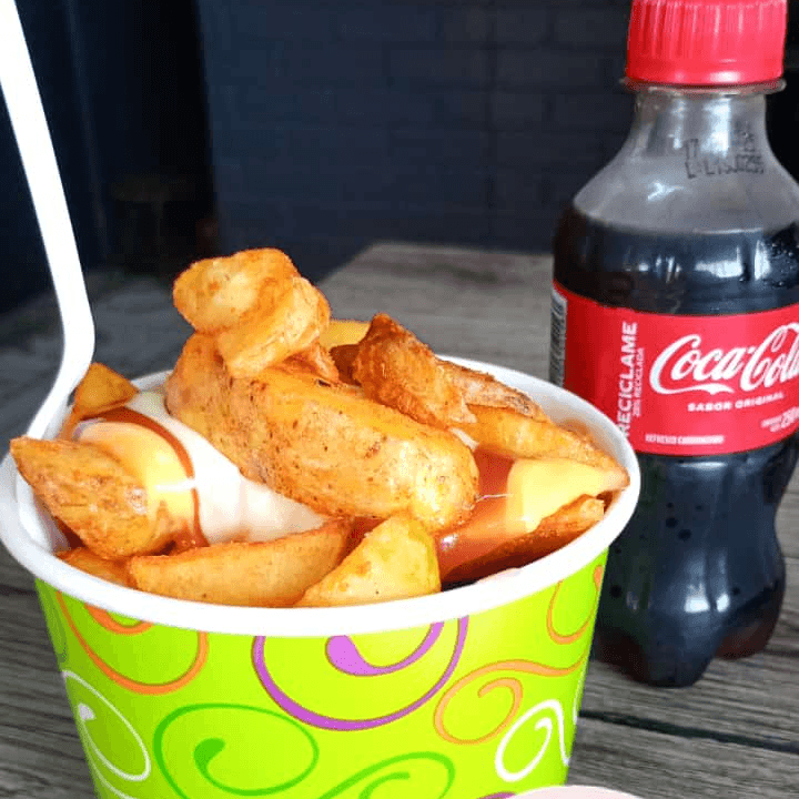 Papas bravas + coca cola