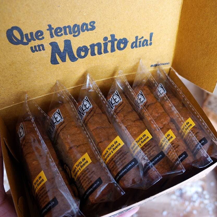 Rebanadas de Torta de Banano y Avena x 65gr  c/u.