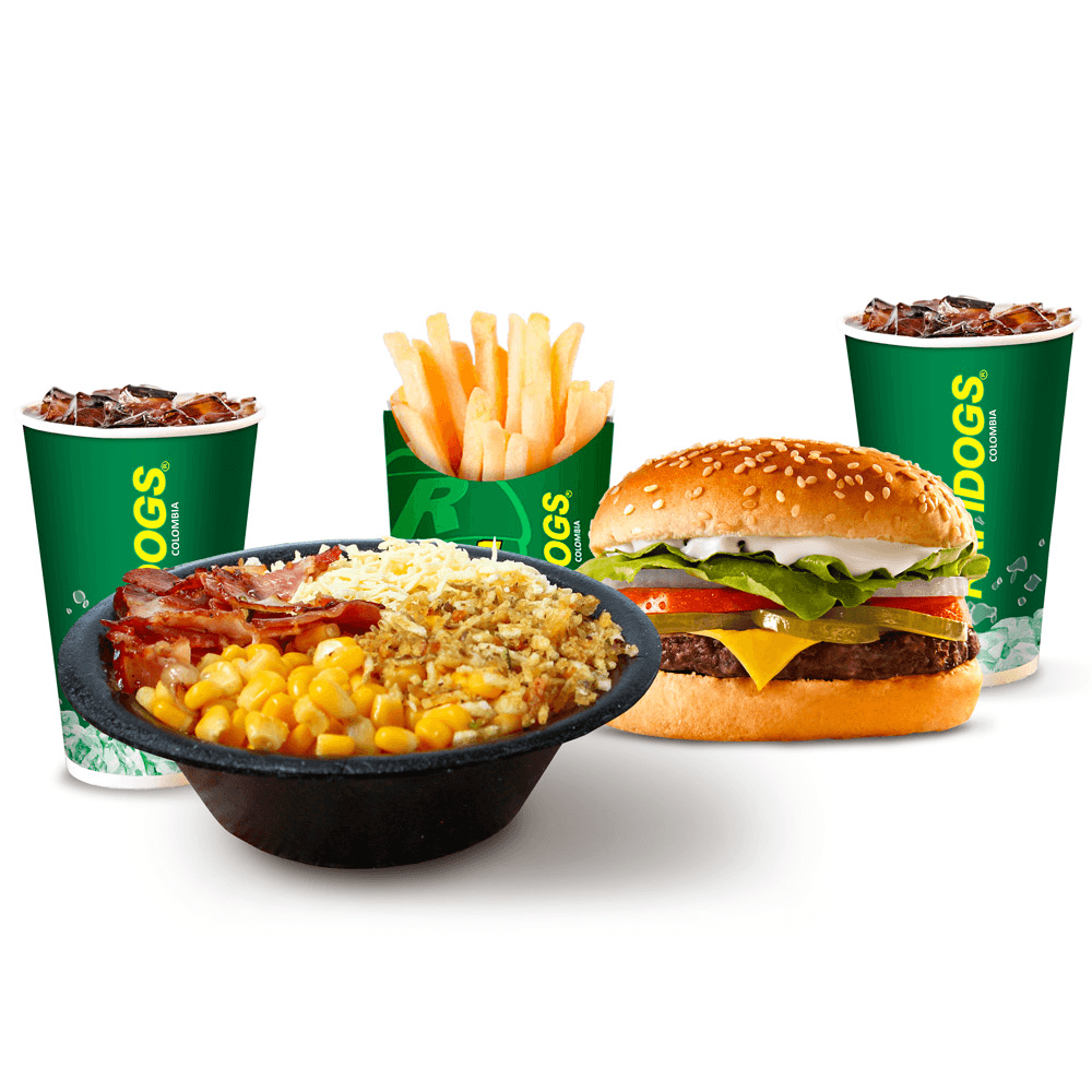 Maizitos Black + Hamburguesa de Res en Combo