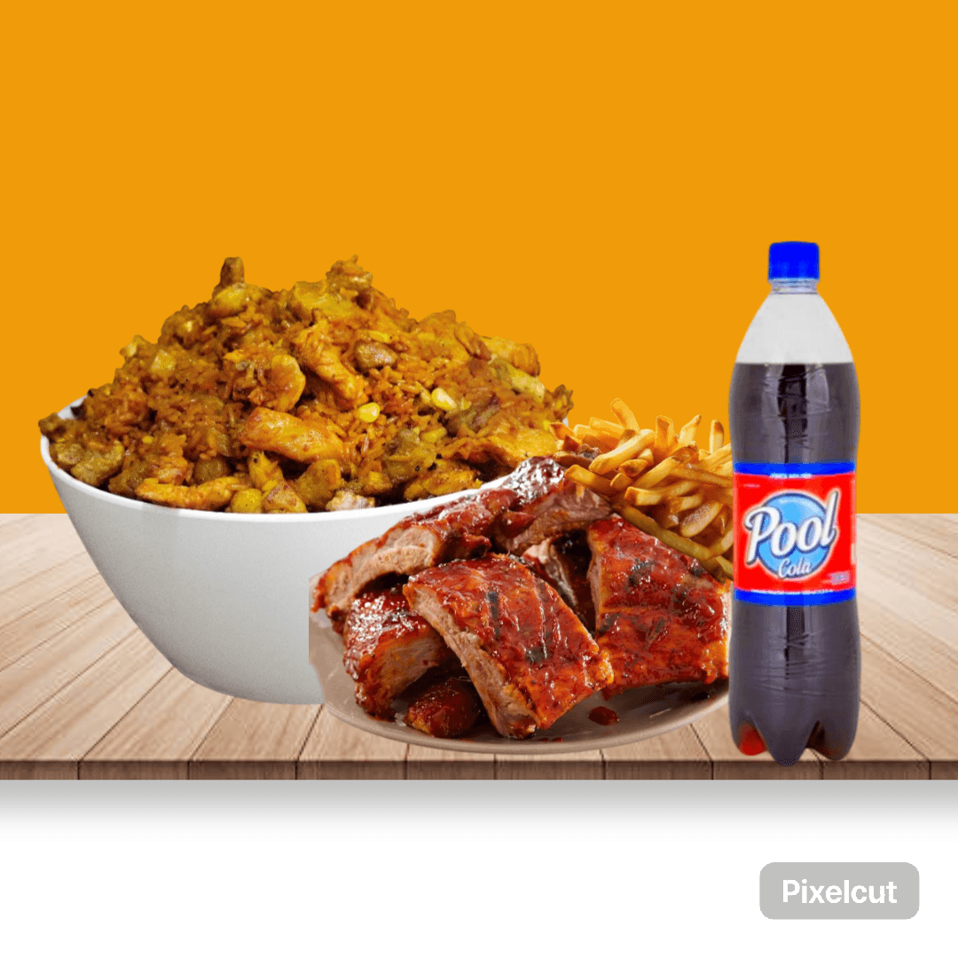 Arroz Paisa Familiar Costillas Bbq