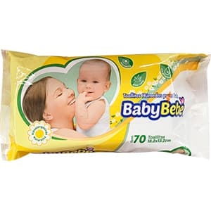 TOALLAS HUMEDAS BABY BEBE 70 PZA