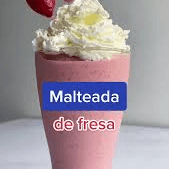 Malteada de Fresa