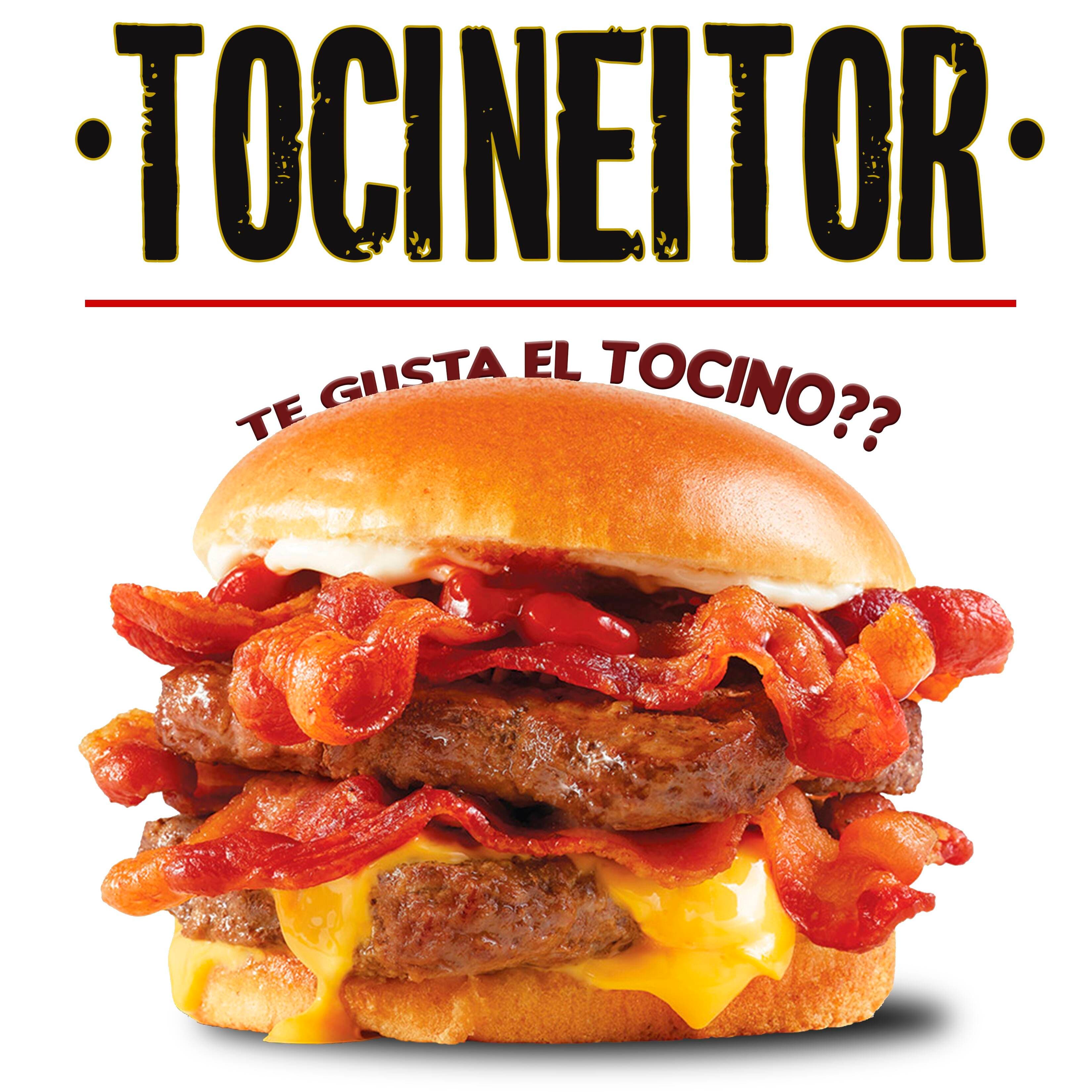 Hamburguesa Tocineitor Media Lb + Papas+ Refresco