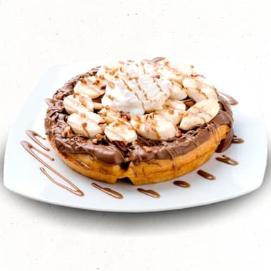 Waffle con Crema de Avellana.