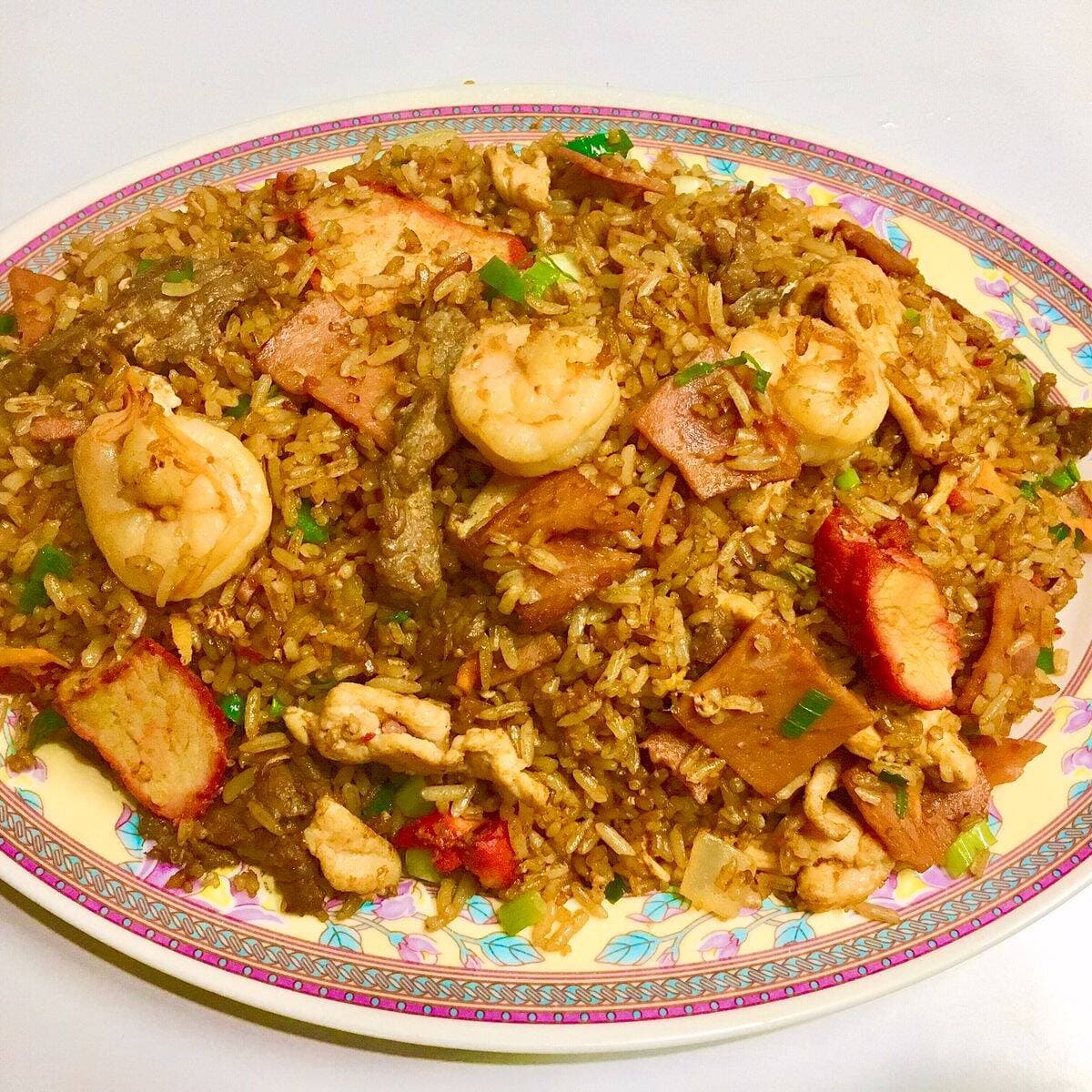 Arroz Frito con Camarones