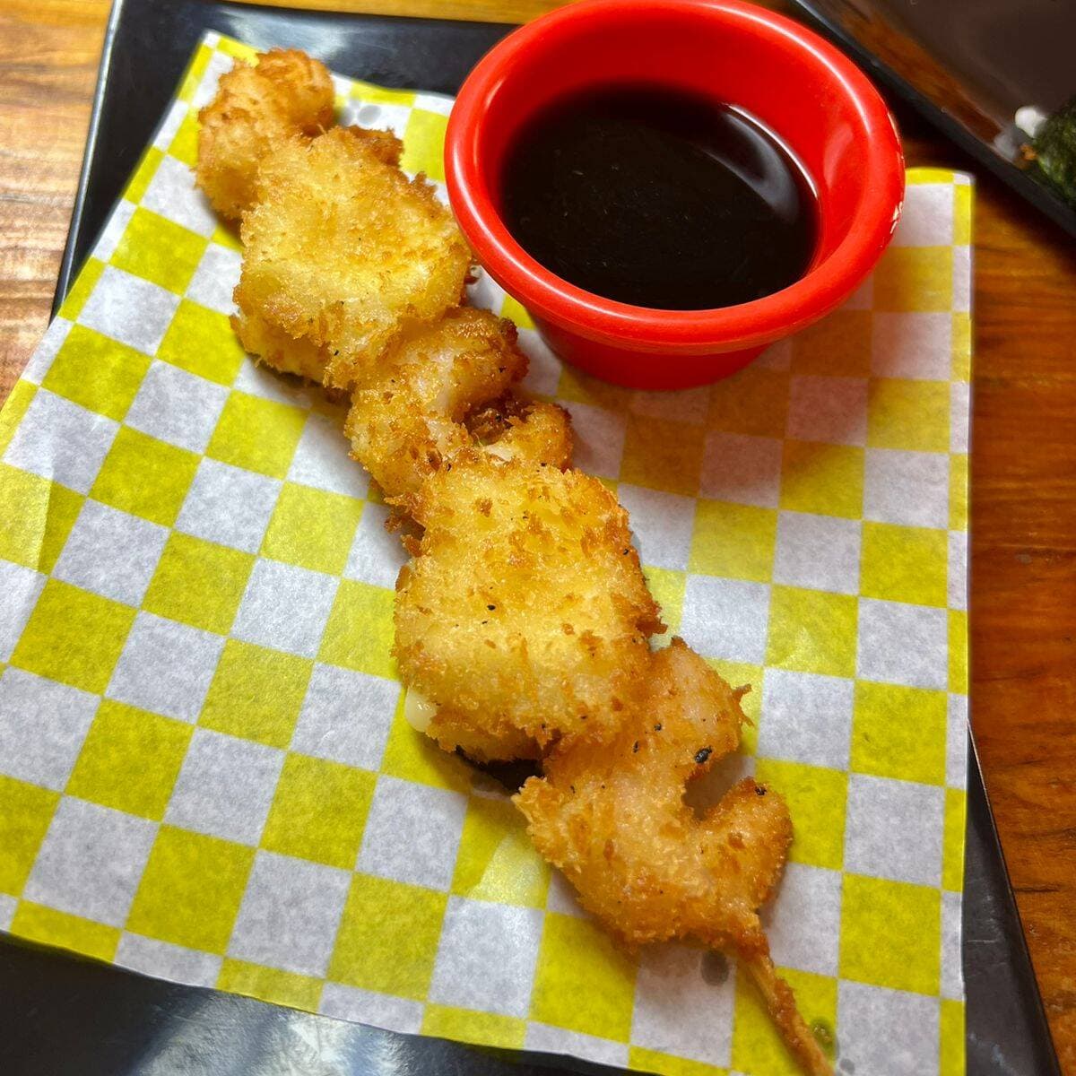 Brocheta Camarón con Queso