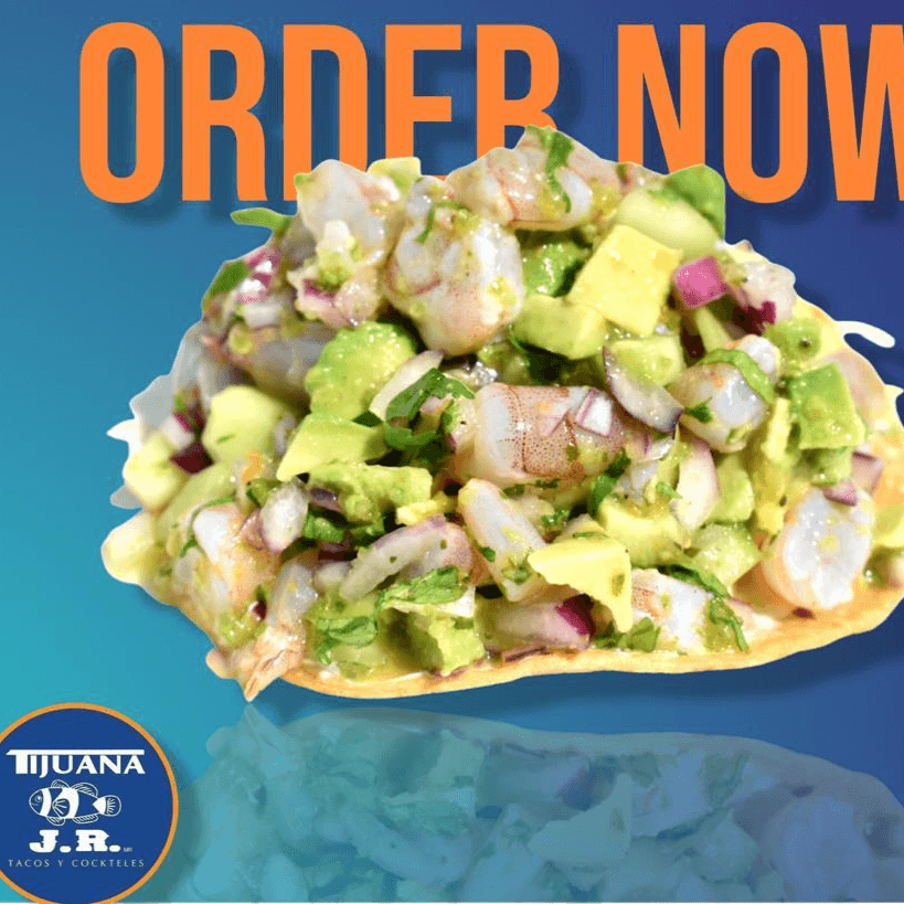 Tostadas de Ceviche Verde