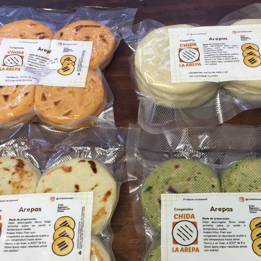 Arepas de Sabores 8 Uni (Congeladas)