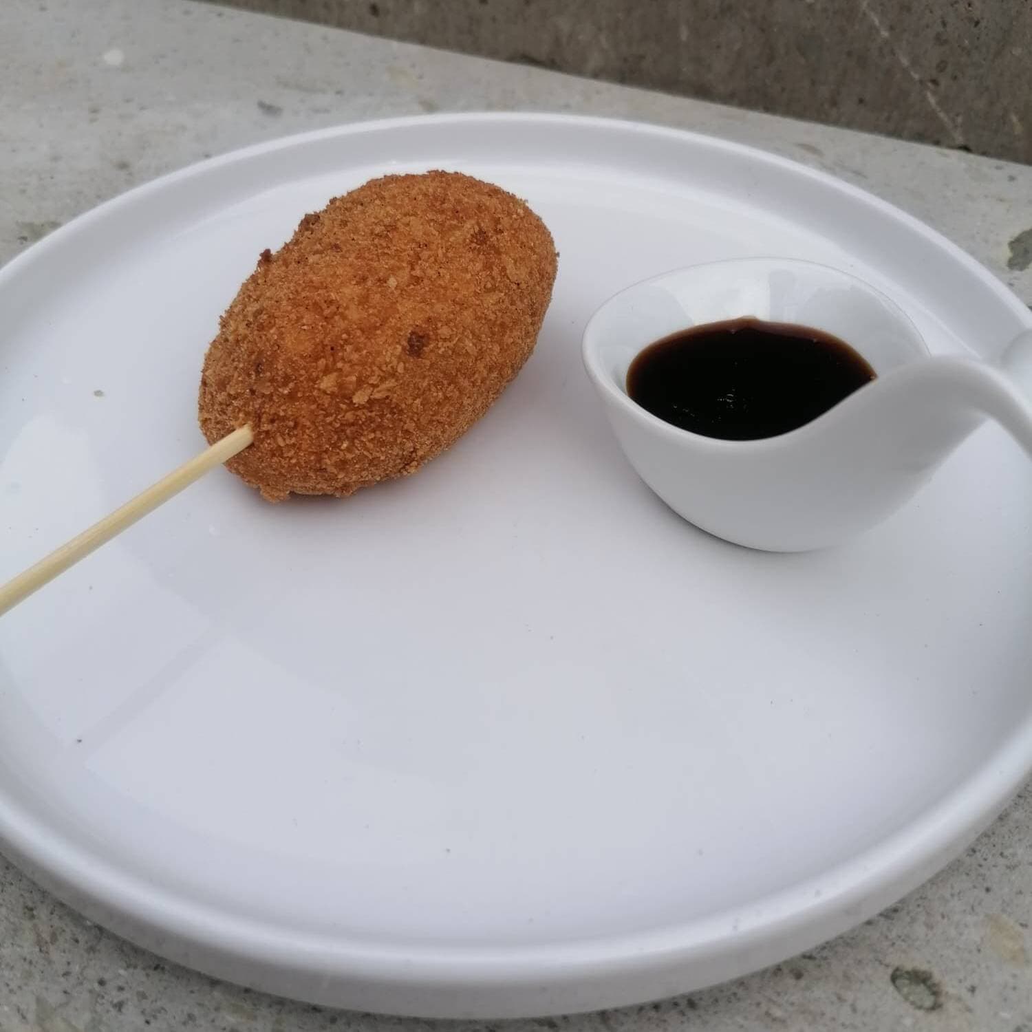 Kushiage de Plátano con Queso