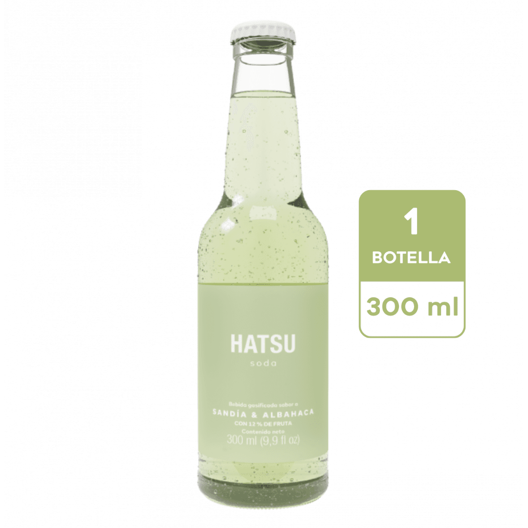 Soda Hatsu Sandia y Albahaca 300 ml
