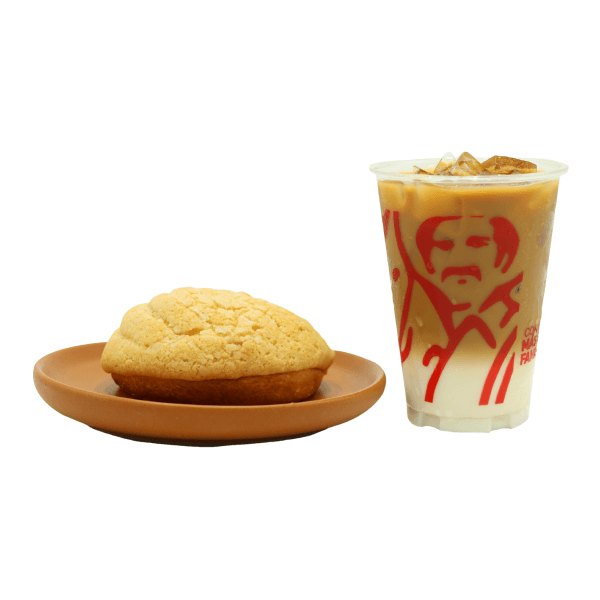 LATTE TRADICIONAL (16 OZ) + CONCHA VAINILLA