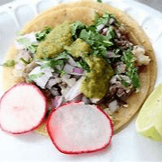 Taco de Cabeza de Res (Ojo).