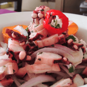 Ceviche de Pulpo con Calamar