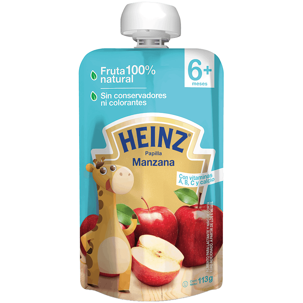 ALIMENTO PARA BEBE HEINZ MANZANA 113G DOYPACK