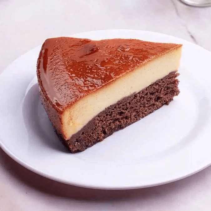 Rebanada Chocoflan