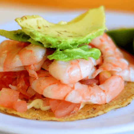 Tostada de Camarón
