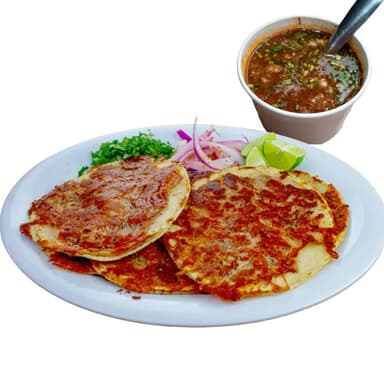 Taco Volteado con queso