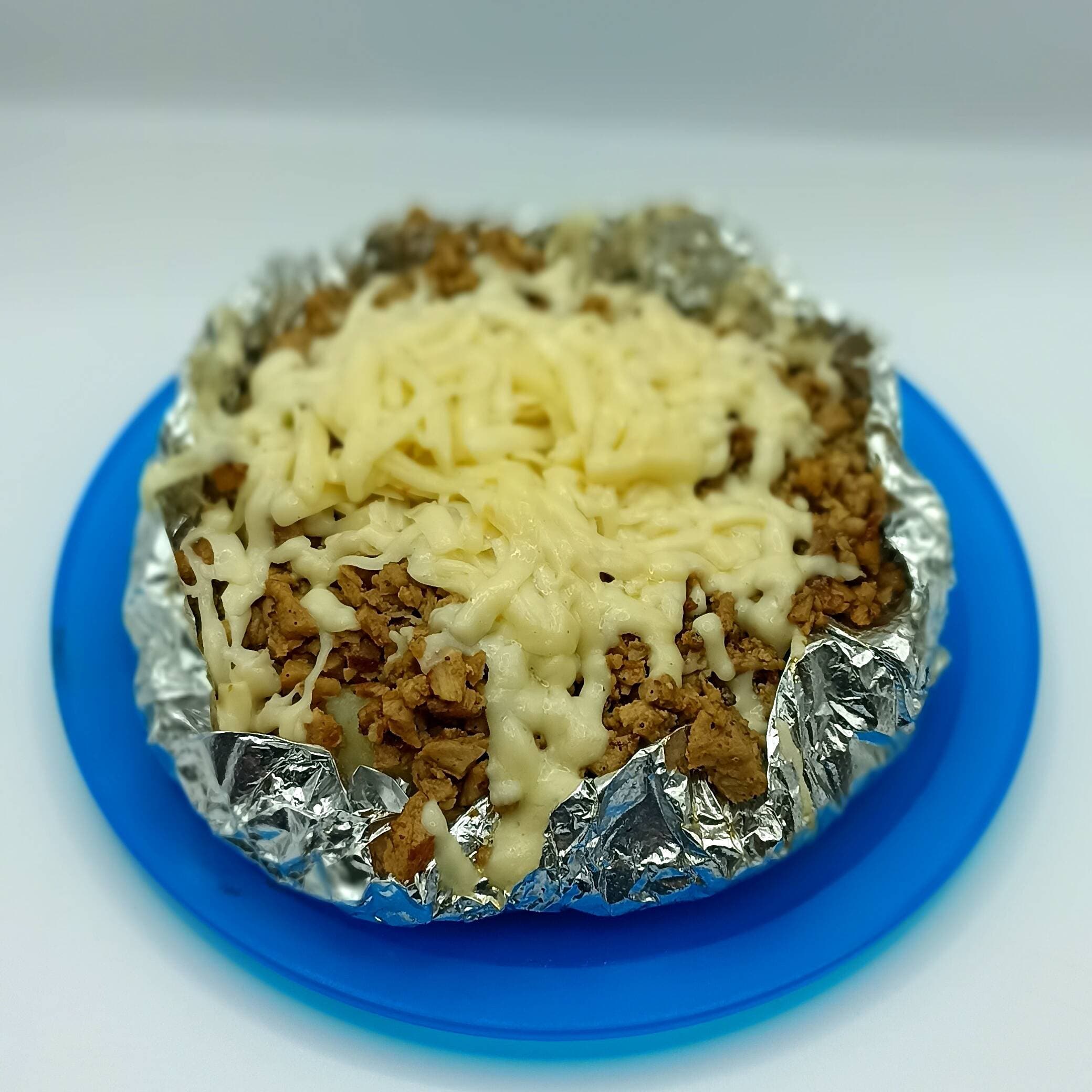 Papa asada Bistec