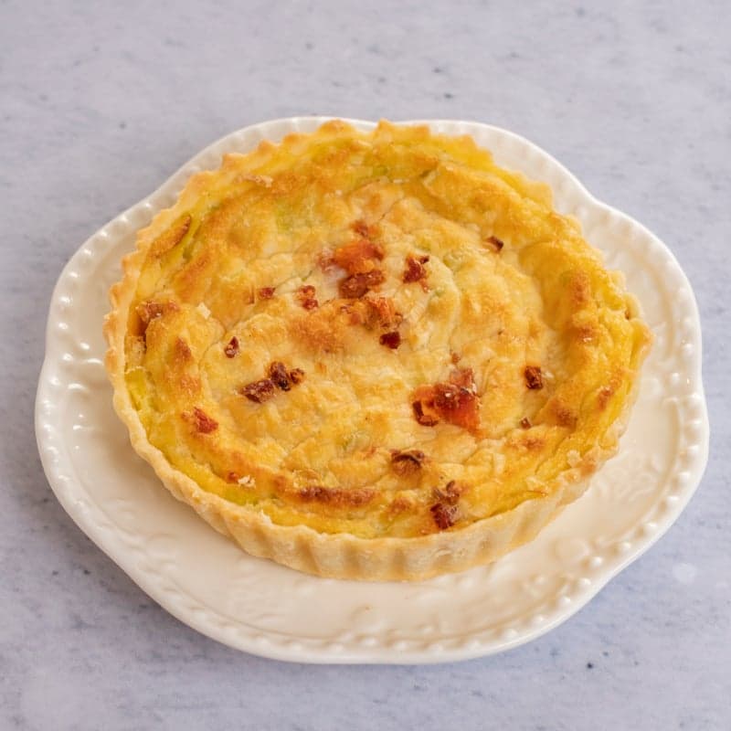 Quiche de Poro con Tocino (Porción)
