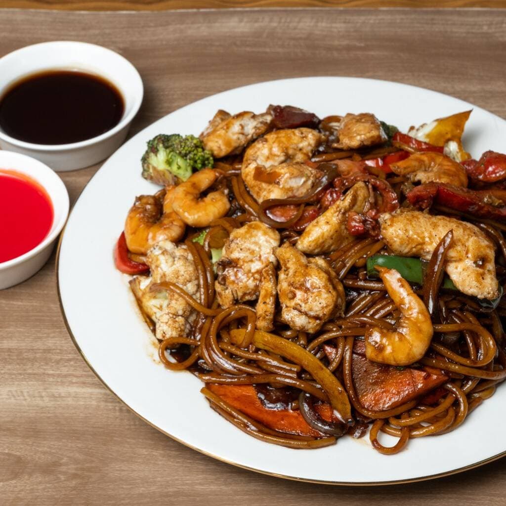 Lo Mein Shangai Especial Media Porción