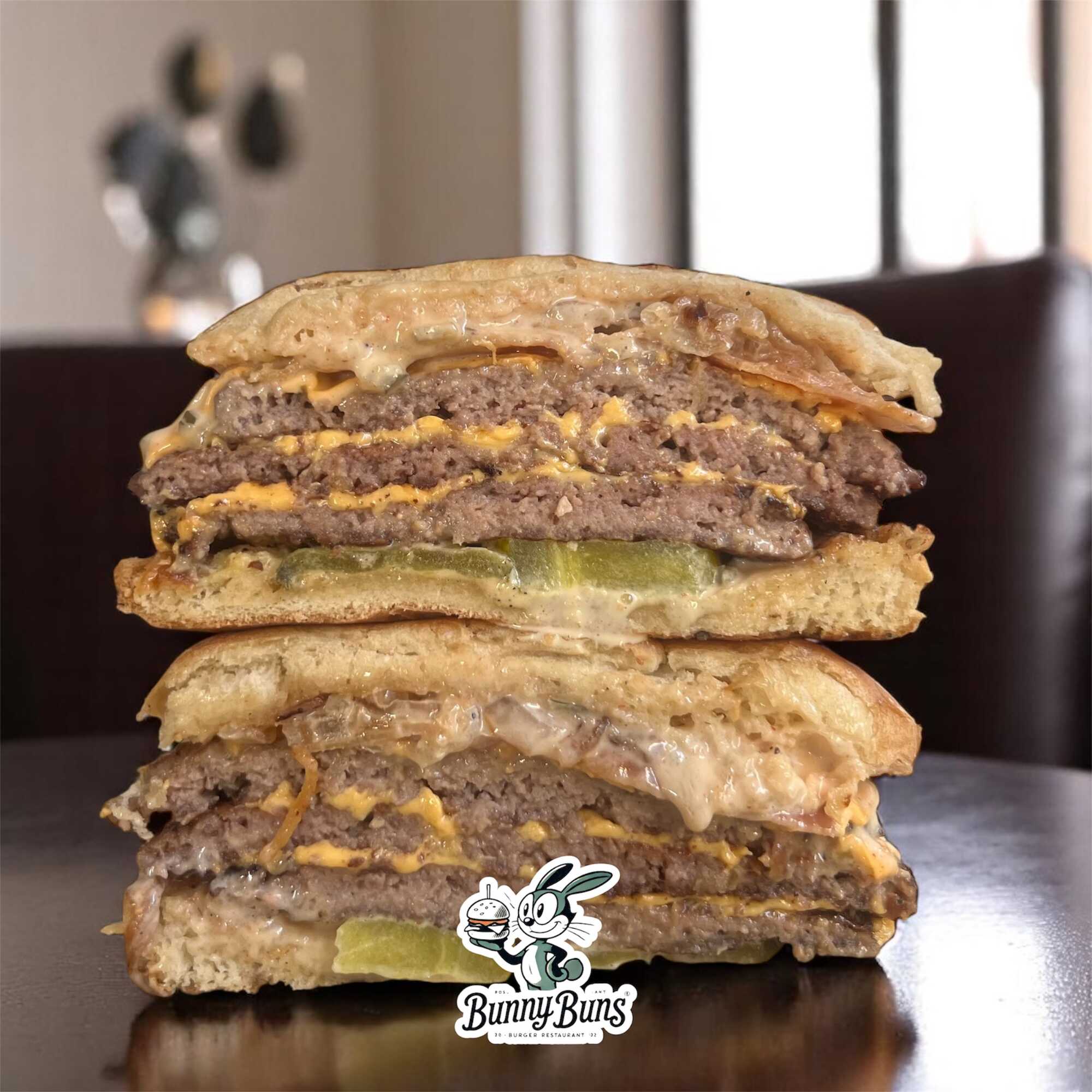 Triple Bacon Jam  Cheese Burger