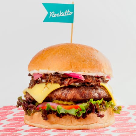 Rib And Beef Burger
