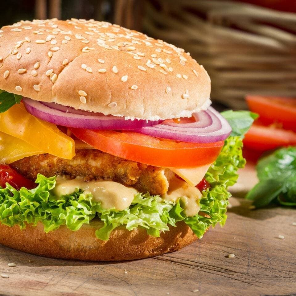 Hamburguesa Pollo ala plancha