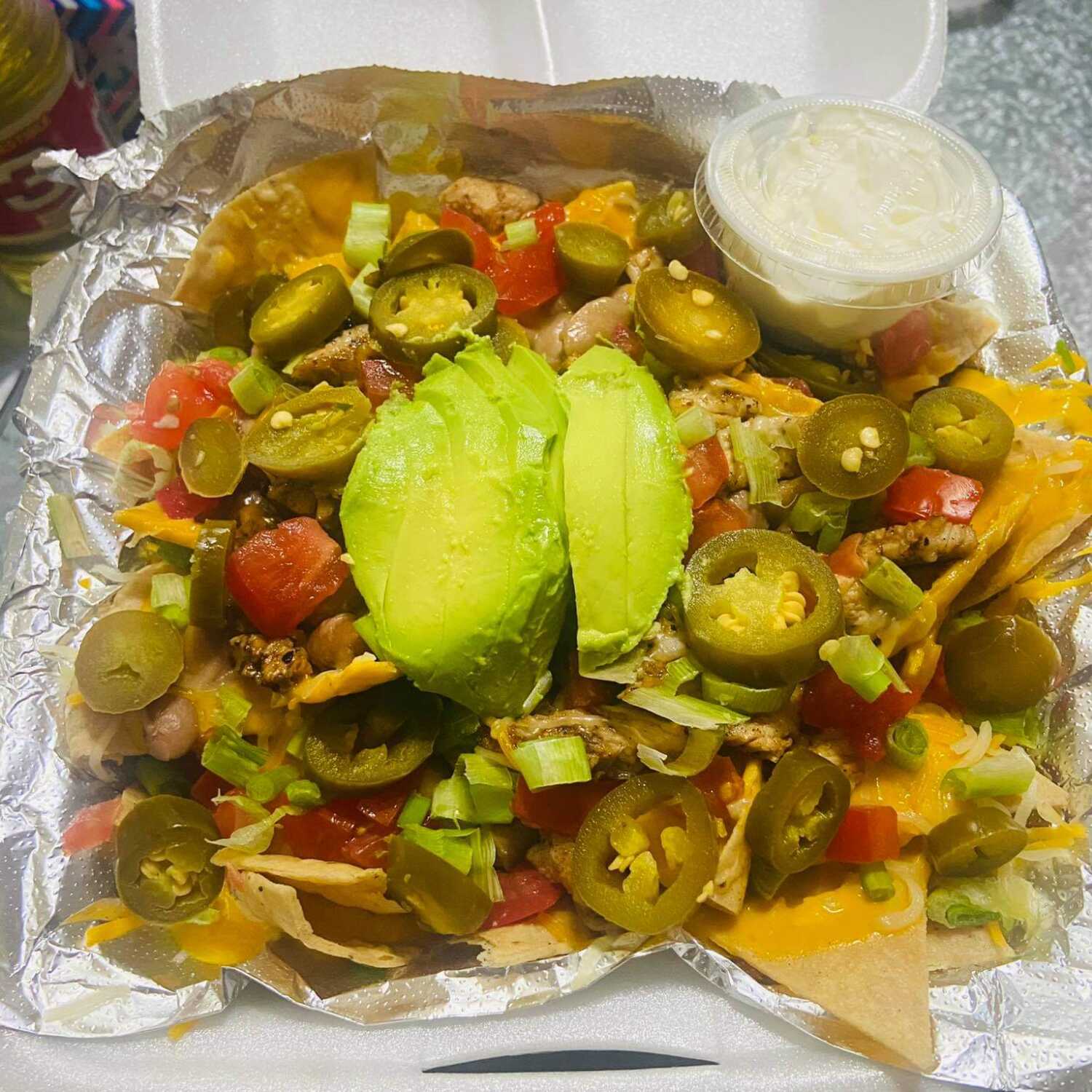 Nachos con carne