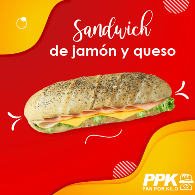 Sándwich Jamón y Queso Amarillo