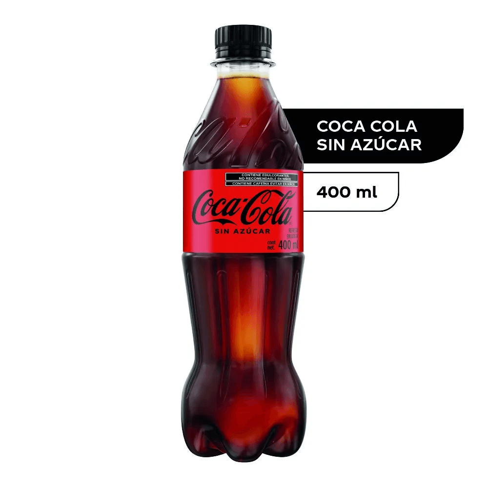 COCA-COLA Sin Azúcar 400 Ml.