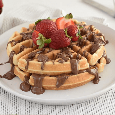 Mini Waffle Doble con Chocolate o Mora Y/o Fresa