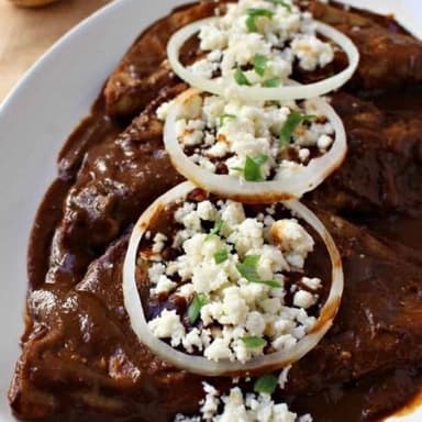 Enmoladas de pollo
