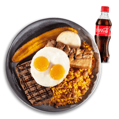 Calentado Paisa + Coca Cola