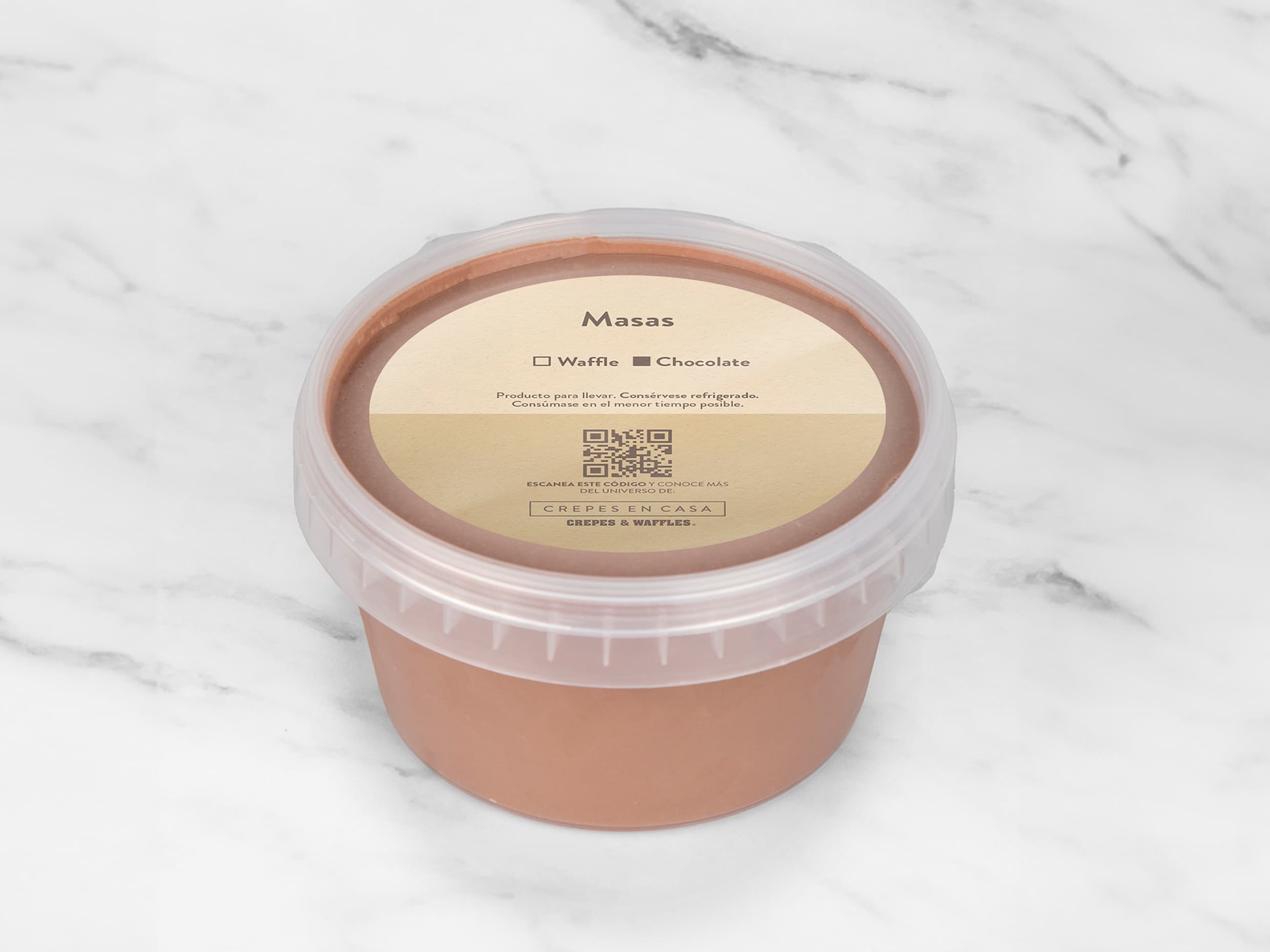 Masa Waffle de Chocolate 500ml