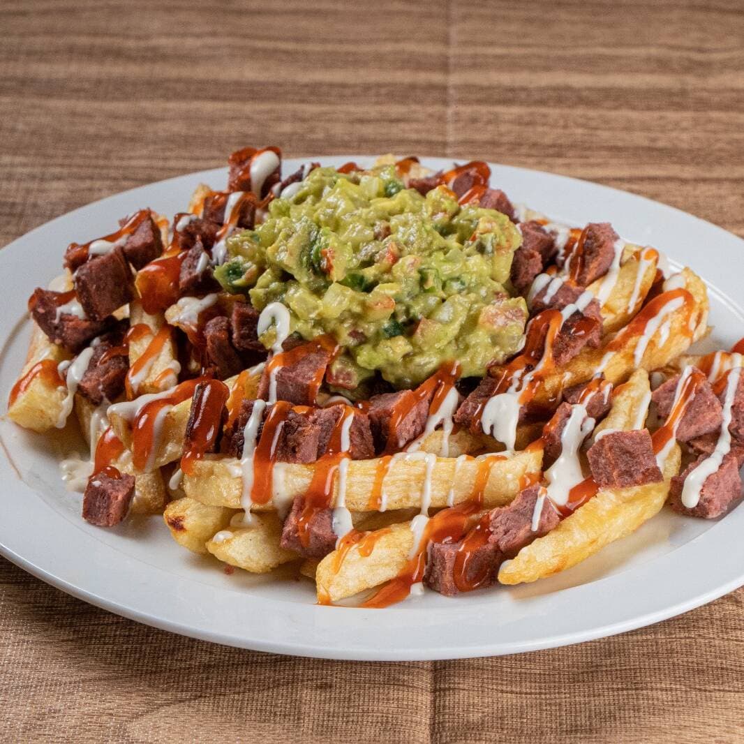 Papas con Carne de Hamburguesa