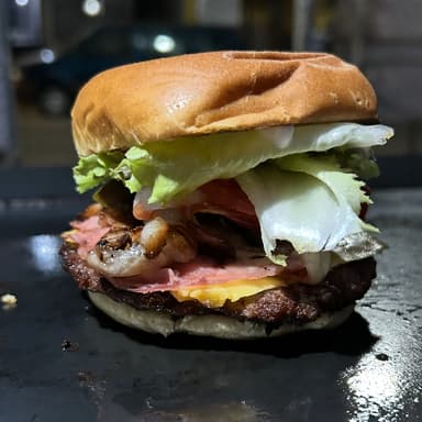Hamburguesa BBQ Tocino